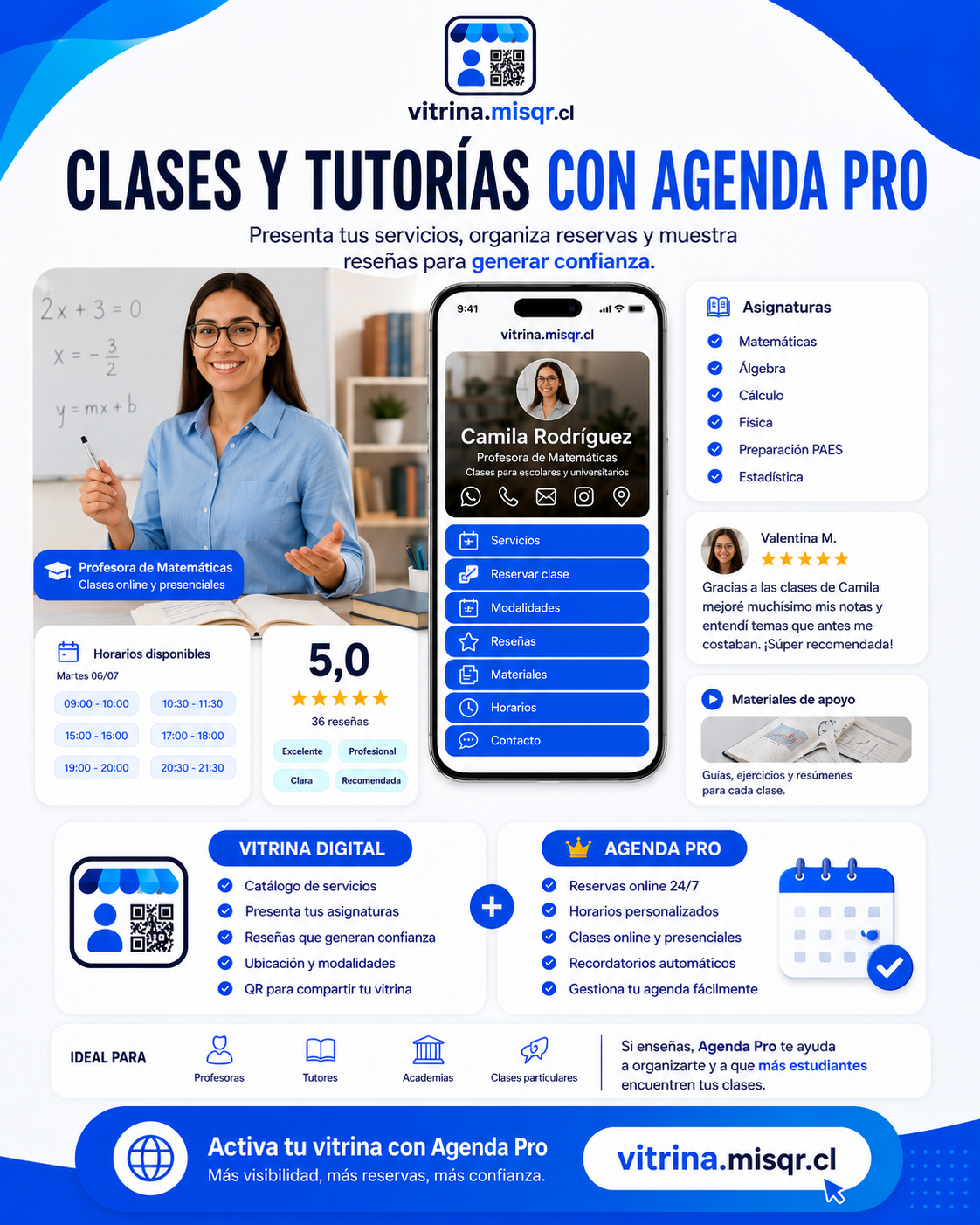 + Agenda Pro - para Vitrina Digital QR