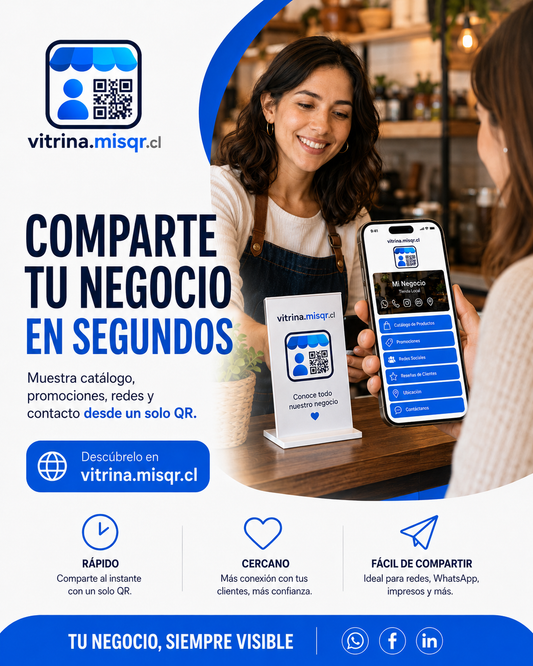 Vitrina online digital QR