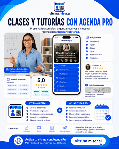 + Agenda Pro - para Vitrina Digital QR