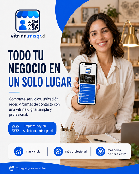 Vitrina online digital QR
