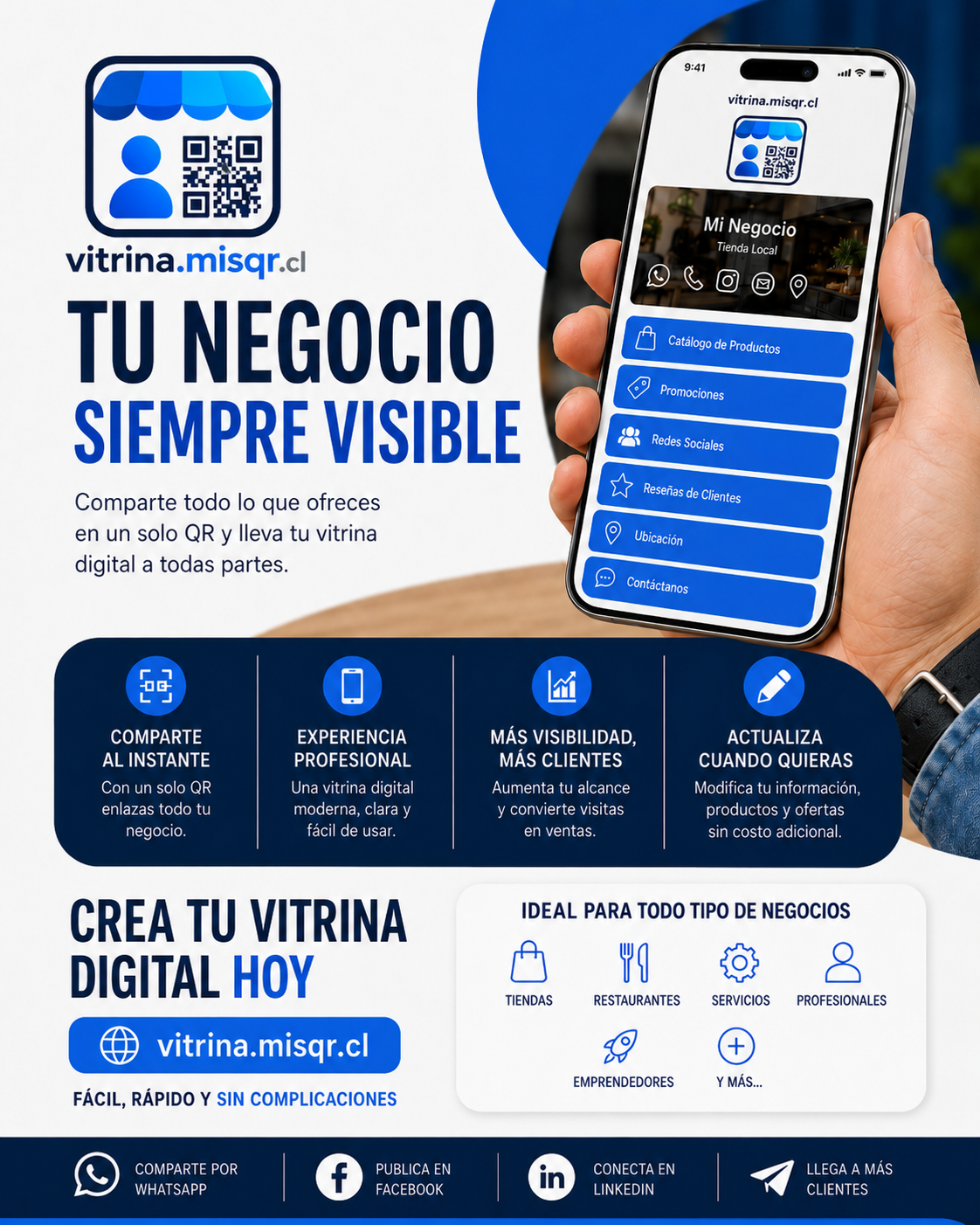 Vitrina online digital QR