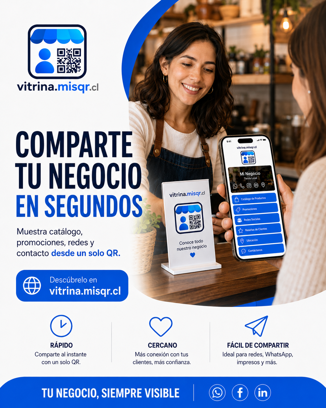 Vitrina online digital QR