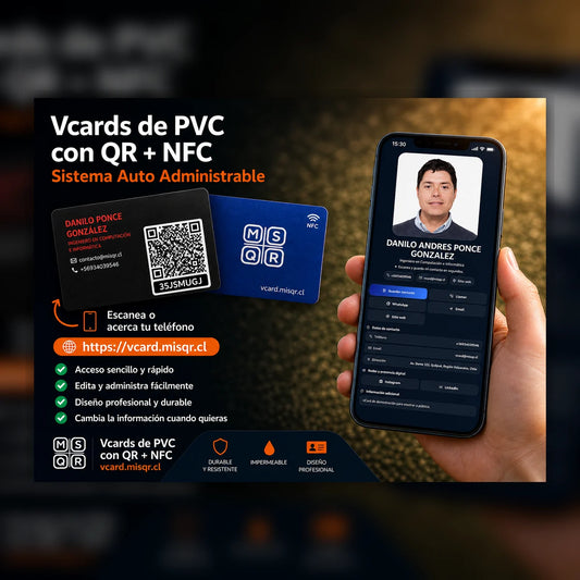 Tarjeta de visita digital QR y NFC